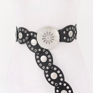 Black and Silver Women's Belt